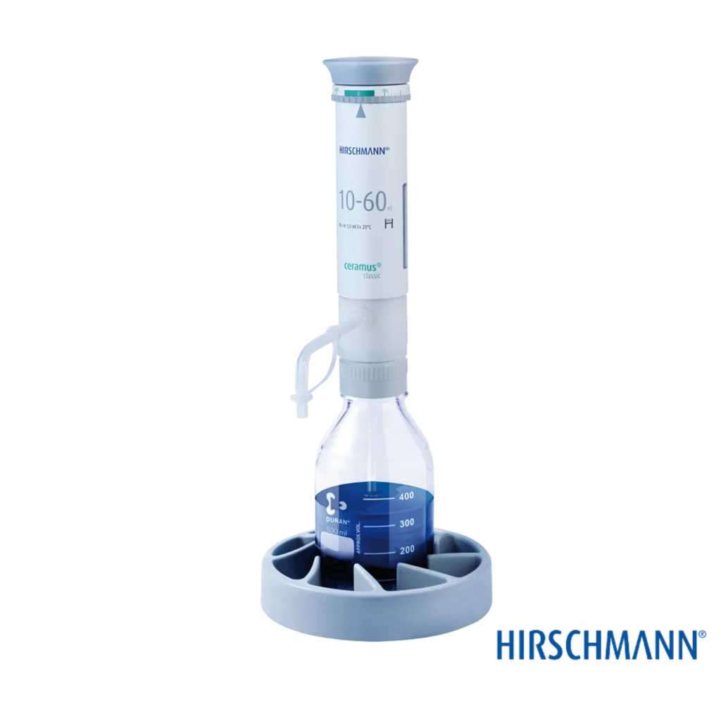 Dispensador manual rango de volumen: 10 - 60 ml