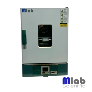 Estufa de convección natural MDO-065NB Mlab Scientific de 65 litros para laboratorio con control térmico preciso y ventana de vidrio templado.