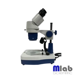 Lupa estereoscópica MSM-41X Mlab Scientific binocular 20x y 40x con iluminación LED para laboratorio y educación.
