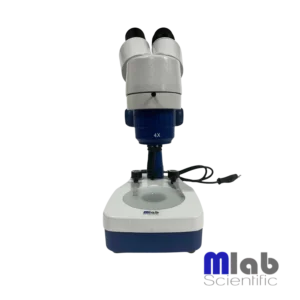 Lupa estereoscópica MSM-41X Mlab Scientific binocular 20x y 40x con iluminación LED para laboratorio y educación.