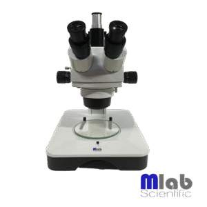 Lupa estereoscópica trinocular con zoom 7x a 45X