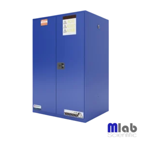 Gabinete azul almacenamiento corrosivos 170 litros,  45 Gal