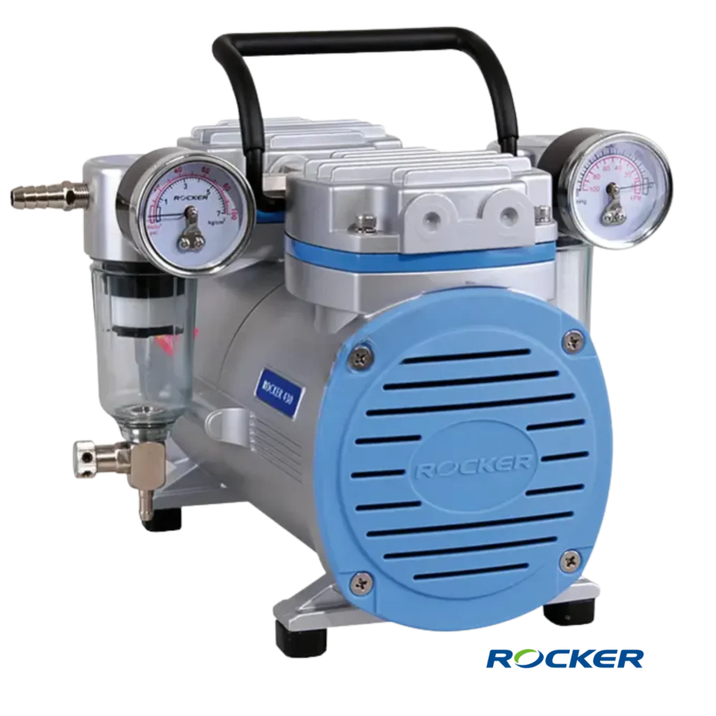 Bomba de vacío sin aceite Rocker 430 de 28 L/min y 145 mbar, también funciona como compresor
