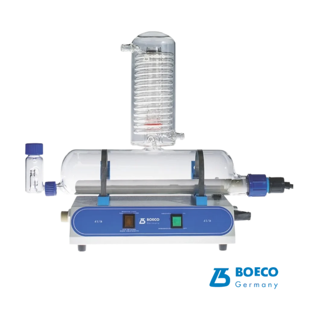 Destilador de agua de vidrio DEST-4 Boeco para laboratorios