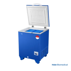 Freezer HBD-116 Haier Biomedical de 121 L con temperatura de hasta -25 °C y pantalla digital.