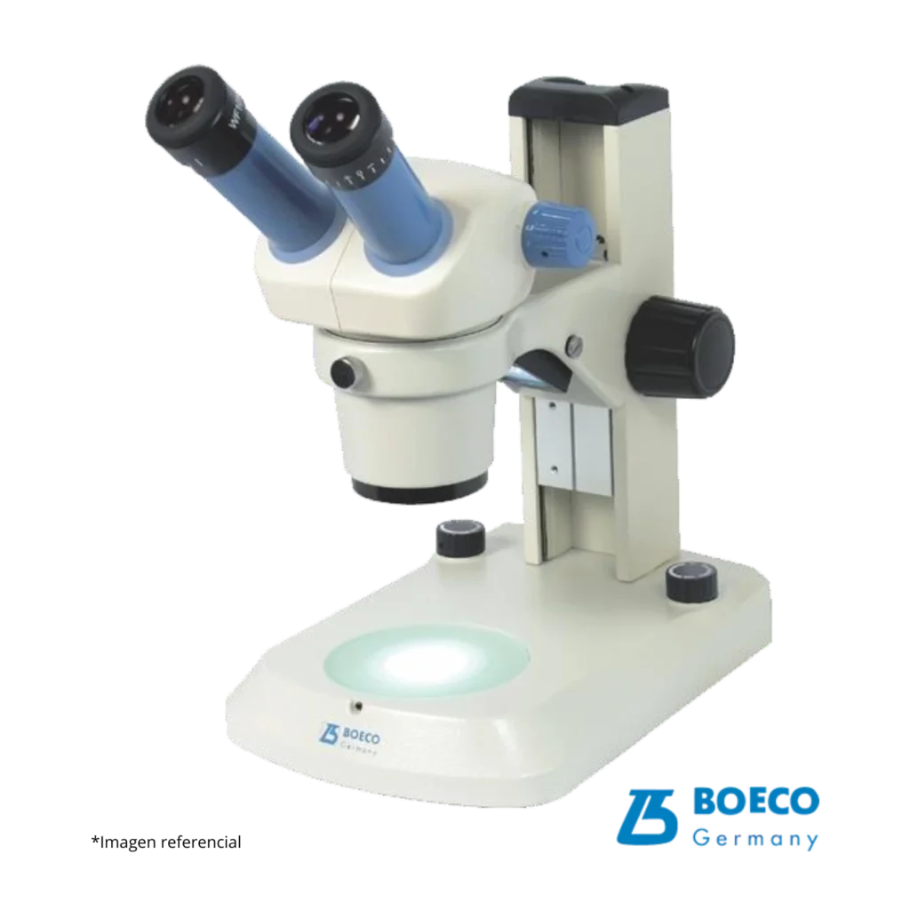 Lupa estereoscópica Boeco BS-80 con aumentos 20x y 40x e iluminación LED