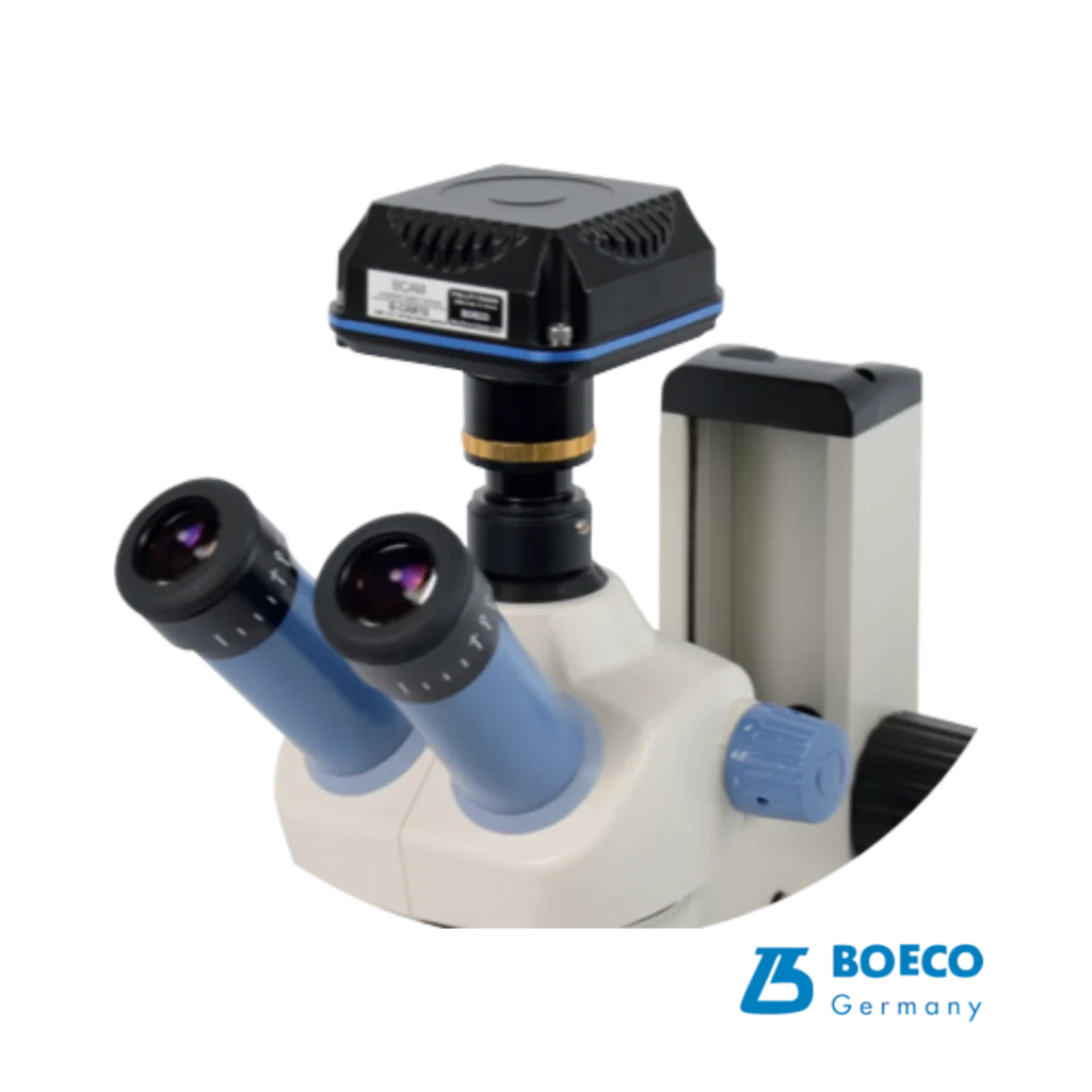 Lupa estereoscópica trinocular Boeco BSZ-405T con zoom para laboratorio