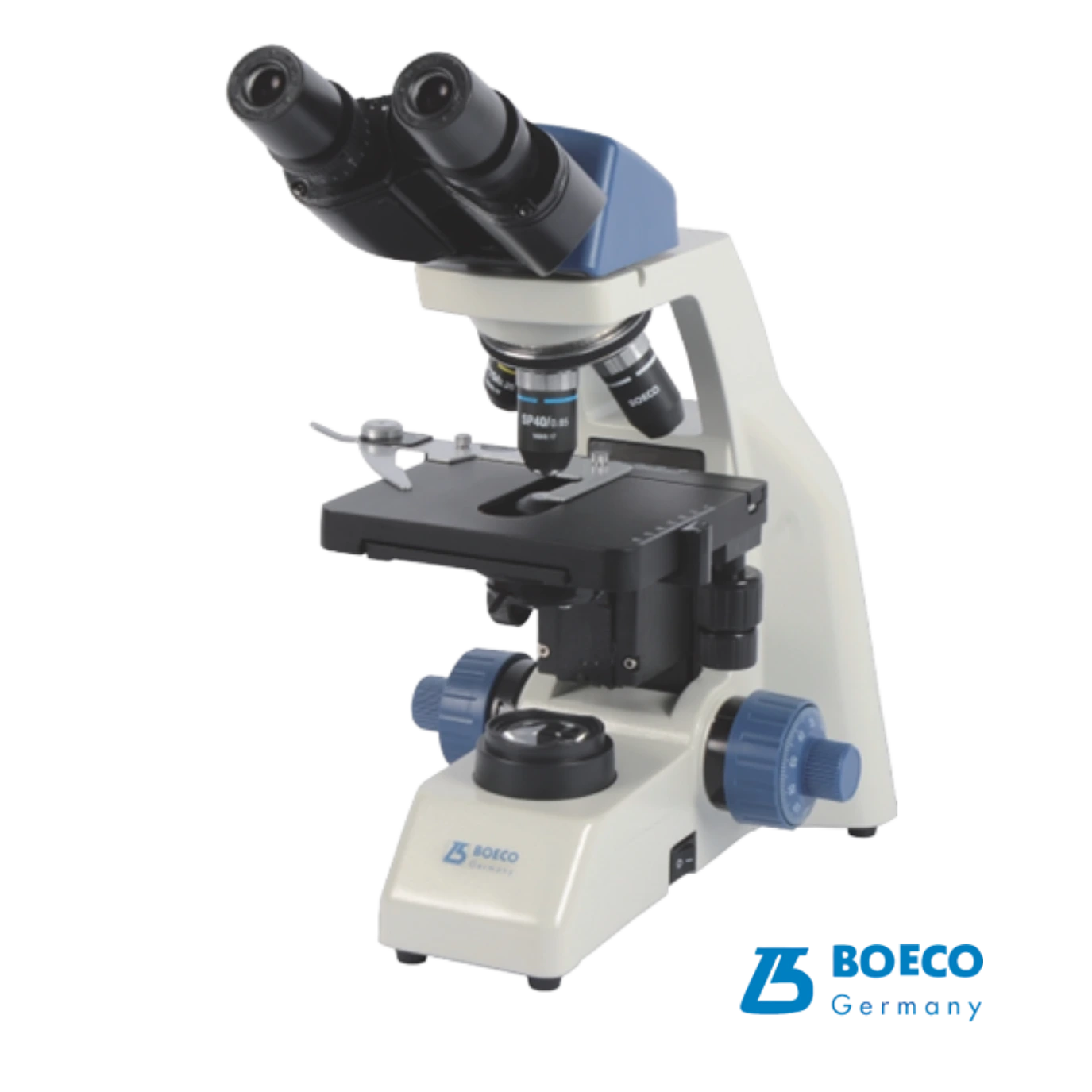 Microscopio binocular 1 Microscopio binocular Boeco BM-190 SP con platina mecánica e iluminación LED