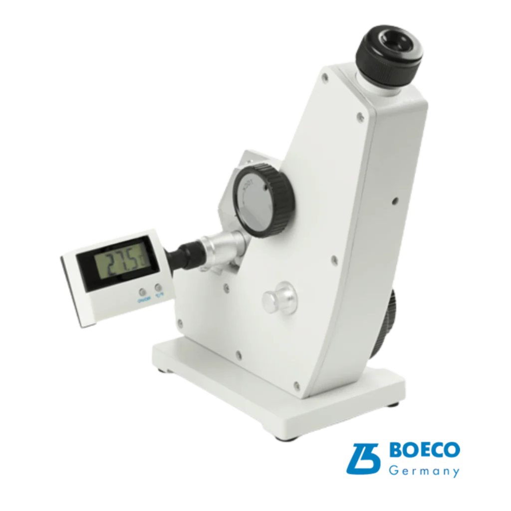 Refractómetro digital ABBE BOC 32200 Boeco para medición de Brix e índice de refracción con termómetro digital