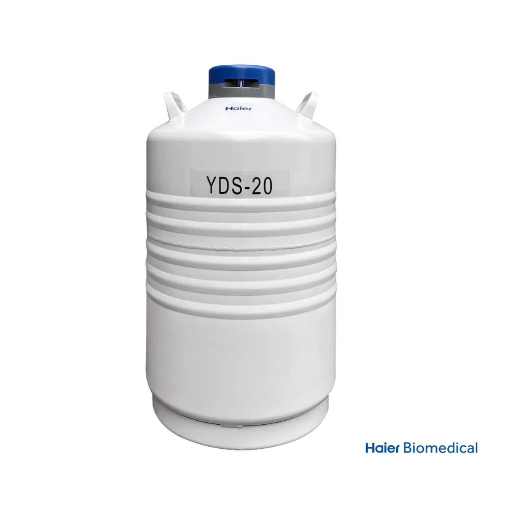 Tanque Criogénico Haier YDS-20 1 Contenedor criogénico Haier YDS-20 para nitrógeno líquido 20L y almacenamiento de muestras