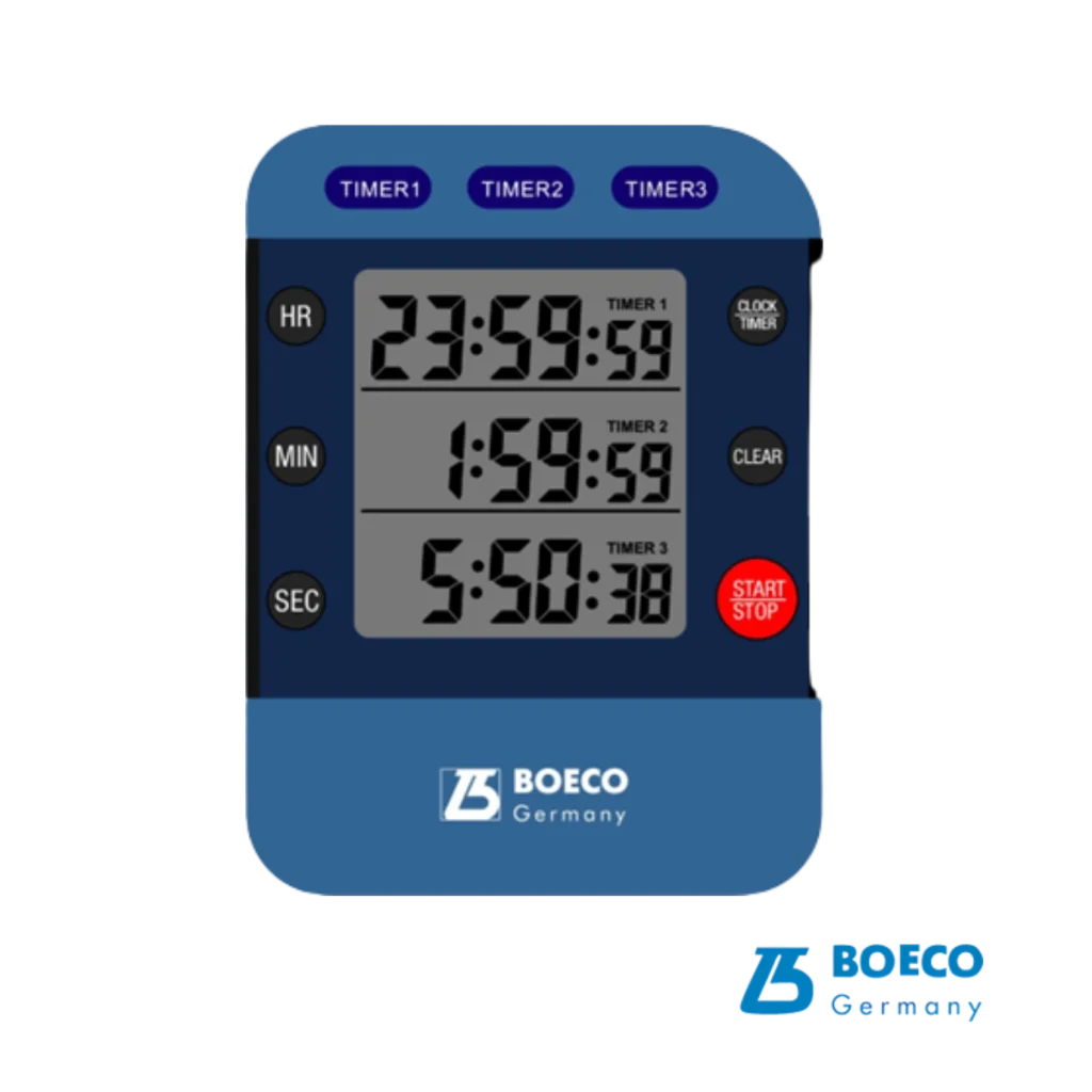 Timer digital BOE 290 Boeco con 3 canales independientes y alarma sonora y visual