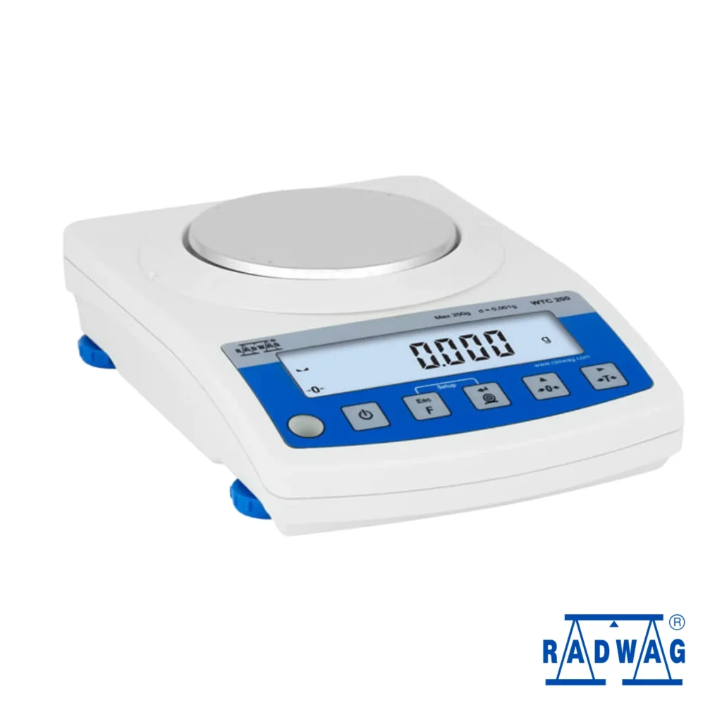 Balanza de precisión WTC 200 de 200 g × 0,001 g Radwag