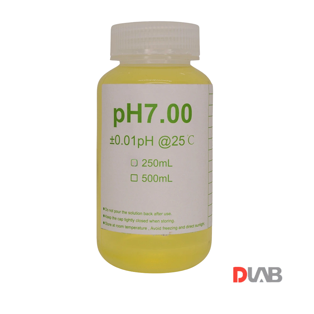 Solución buffer pH 7.00 DLAB 250 ml para calibración de medidores de pH