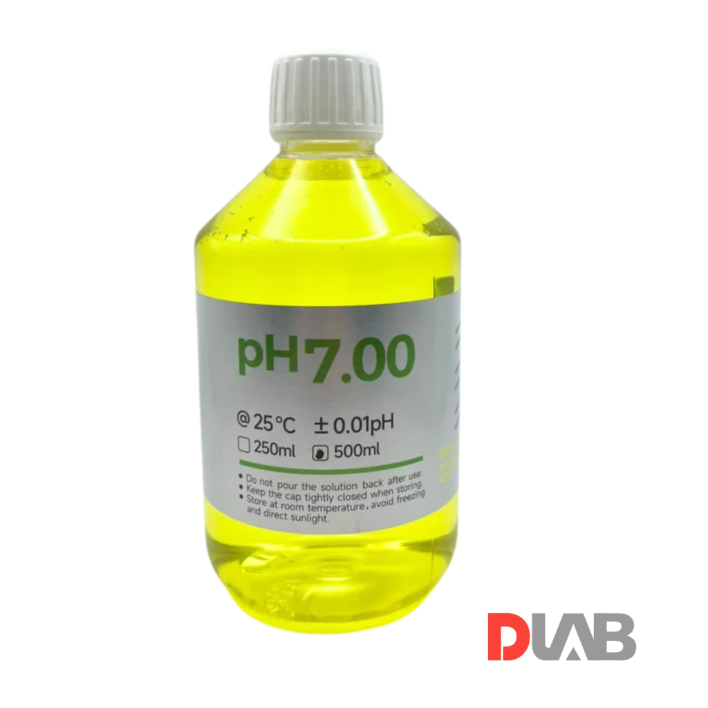 Solución buffer pH 7.00 DLAB 500 ml para calibración de medidores de pH